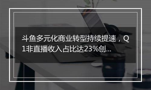 斗鱼多元化商业转型持续提速，Q1非直播收入占比达23%创新高