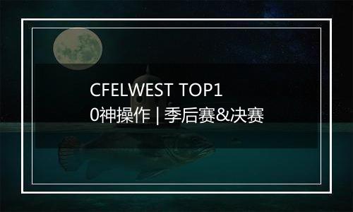 CFELWEST TOP10神操作 | 季后赛&决赛