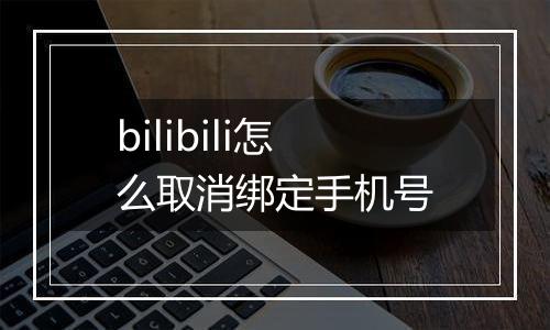 bilibili怎么取消绑定手机号