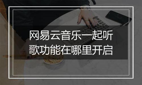 网易云音乐一起听歌功能在哪里开启
