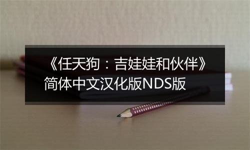 《任天狗：吉娃娃和伙伴》简体中文汉化版NDS版
