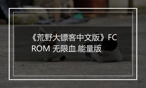 《荒野大镖客中文版》FC ROM 无限血.能量版