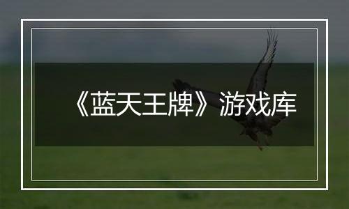 《蓝天王牌》游戏库