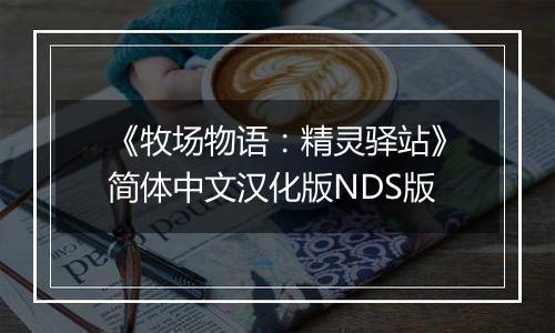 《牧场物语：精灵驿站》简体中文汉化版NDS版