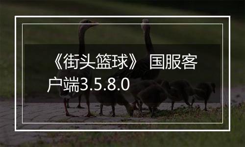《街头篮球》 国服客户端3.5.8.0