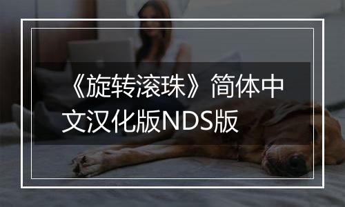 《旋转滚珠》简体中文汉化版NDS版