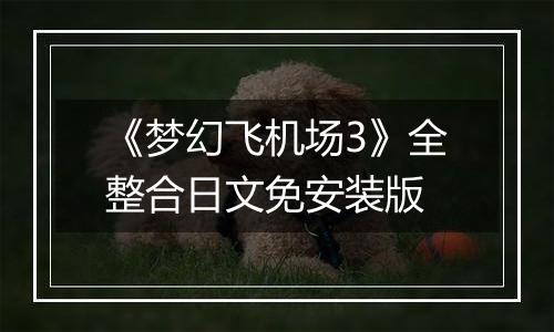 《梦幻飞机场3》全整合日文免安装版