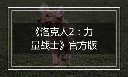 《洛克人2：力量战士》官方版