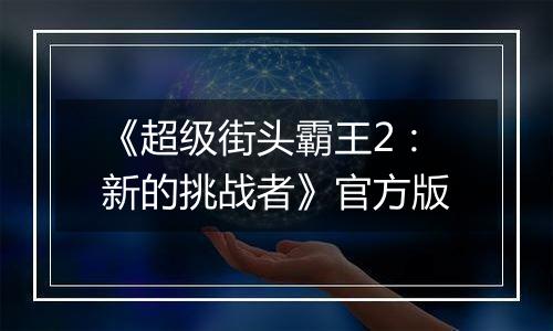 《超级街头霸王2:新的挑战者》官方版