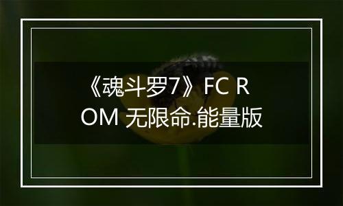 《魂斗罗7》FC ROM 无限命.能量版
