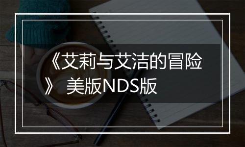《艾莉与艾洁的冒险》 美版NDS版