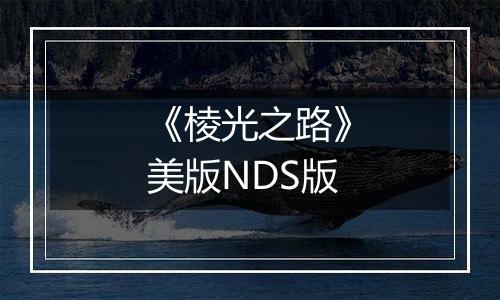 《棱光之路》美版NDS版