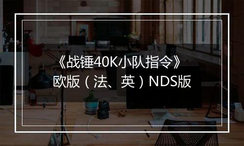 《战锤40K小队指令》 欧版（法、英）NDS版
