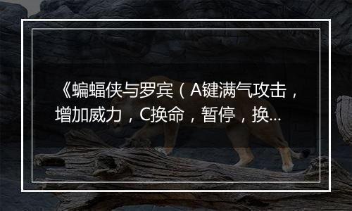 《蝙蝠侠与罗宾（A键满气攻击，增加威力，C换命，暂停，换武器）》MD ROM HACK版