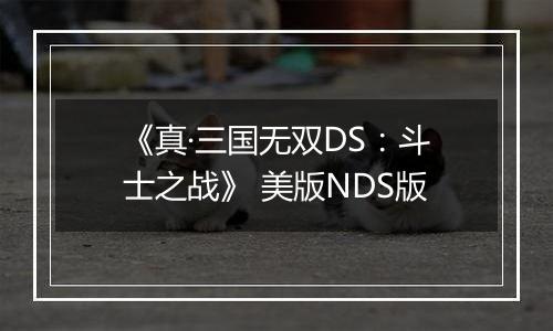 《真·三国无双DS:斗士之战》 美版NDS版