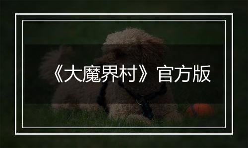 《大魔界村》官方版