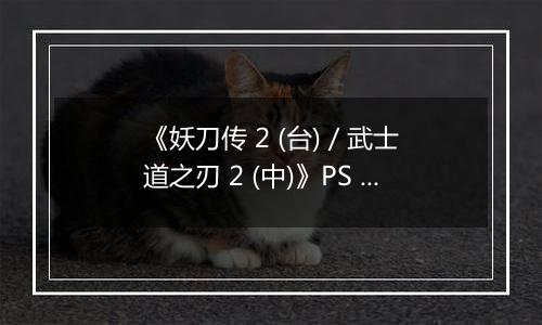 《妖刀传 2 (台) / 武士道之刃 2 (中)》PS ISO