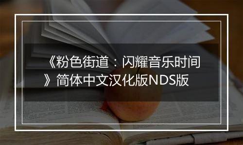 《粉色街道：闪耀音乐时间》简体中文汉化版NDS版