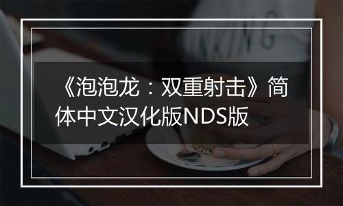 《泡泡龙:双重射击》简体中文汉化版NDS版