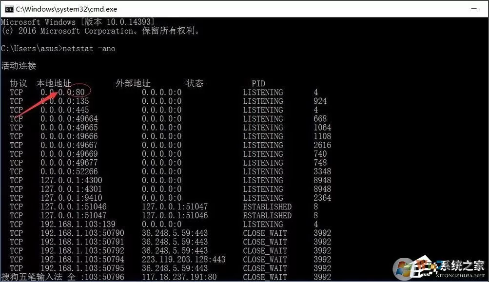 端口被占用应该怎么办?win10快速查看被占用的端口方法