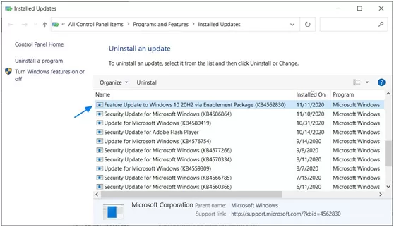 如何卸载Win10 20H2版本,并降级到以前的版本?