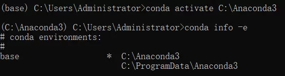 Win10系统CMD使用conda info-e命令发现环境未命名激活不了怎么办?