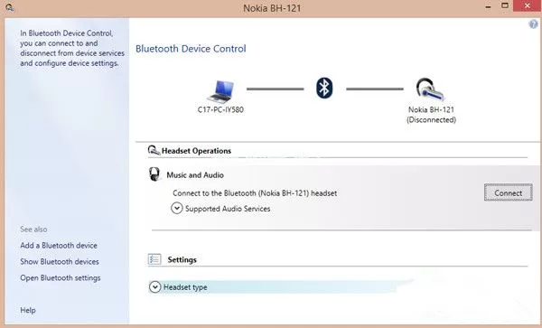 Win8蓝牙耳机能配对不能连接怎么解决?