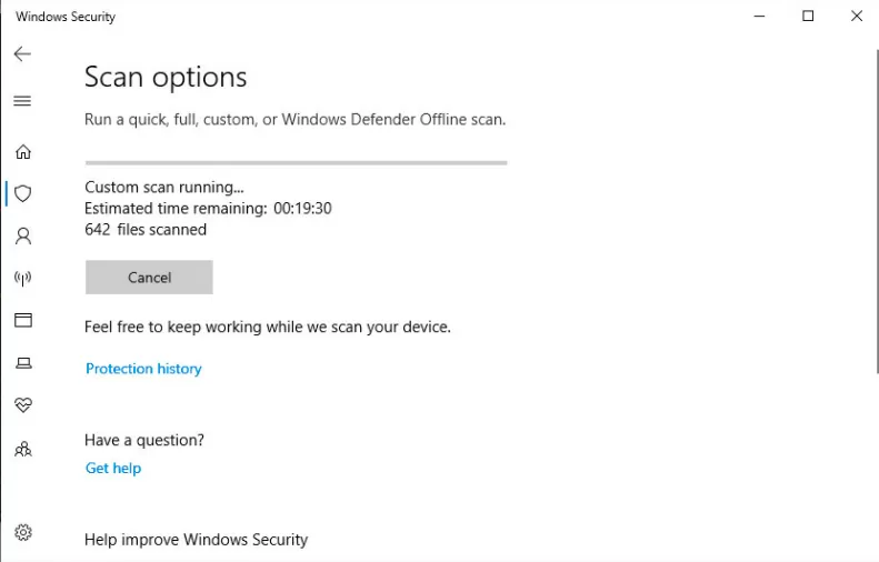 怎么用Windows Defender扫描文件夹中的恶意软件?