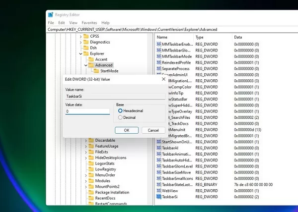 Win11如何调整任务栏大小？Win11调整任务栏大小的方法
