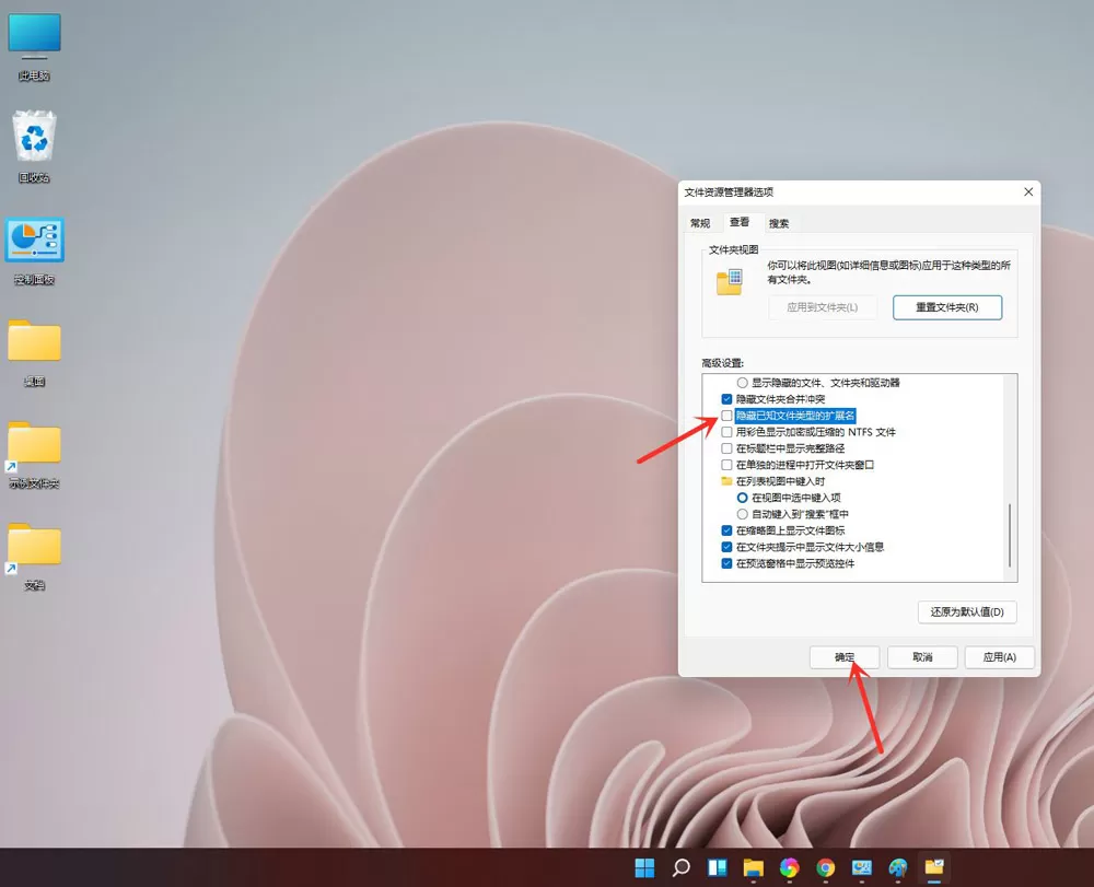 Win11文件后缀隐藏了怎么显示?