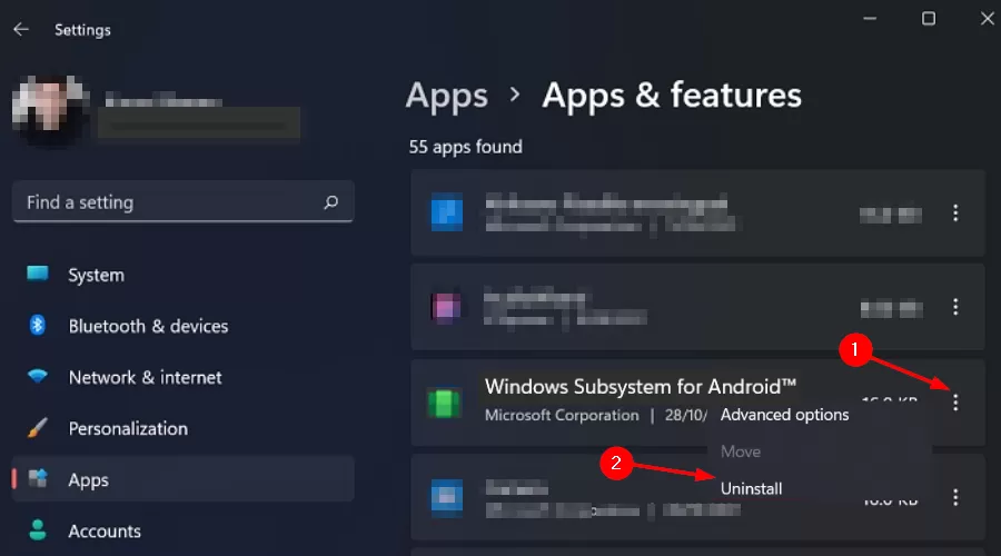 如何在Windows11上卸载适用于Android的Windows子系统(WSA)?