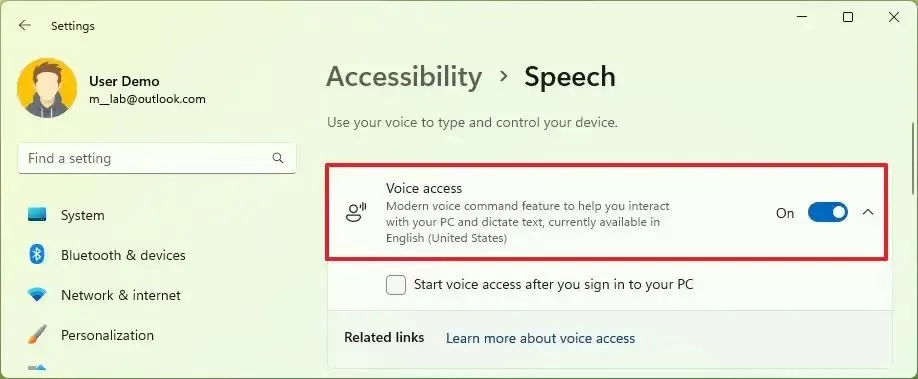 如何在Windows 11 22H2 上启用和使用语音访问？