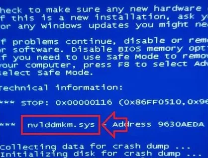 Win7电脑出现蓝屏现象并提示nvlddmkm.sys错误解决办法