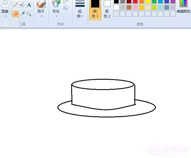 画图工具怎么手绘一款简笔画蛋糕?画图工具手绘简笔画蛋糕的方法