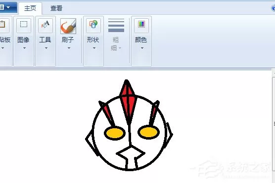 画图工具怎么制作奥特曼头像?制作奥特曼头像的方法步骤