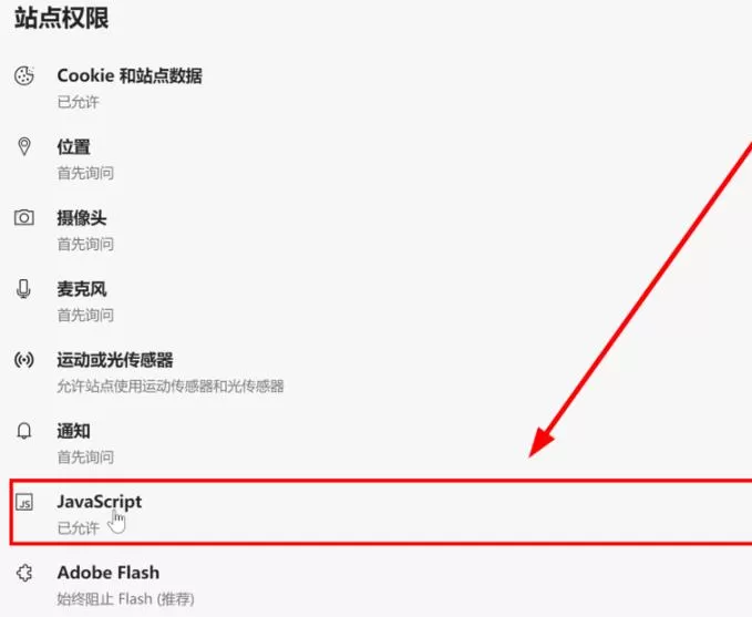 Edge浏览器如何禁用js脚本?Edge浏览器禁用js脚本的方法