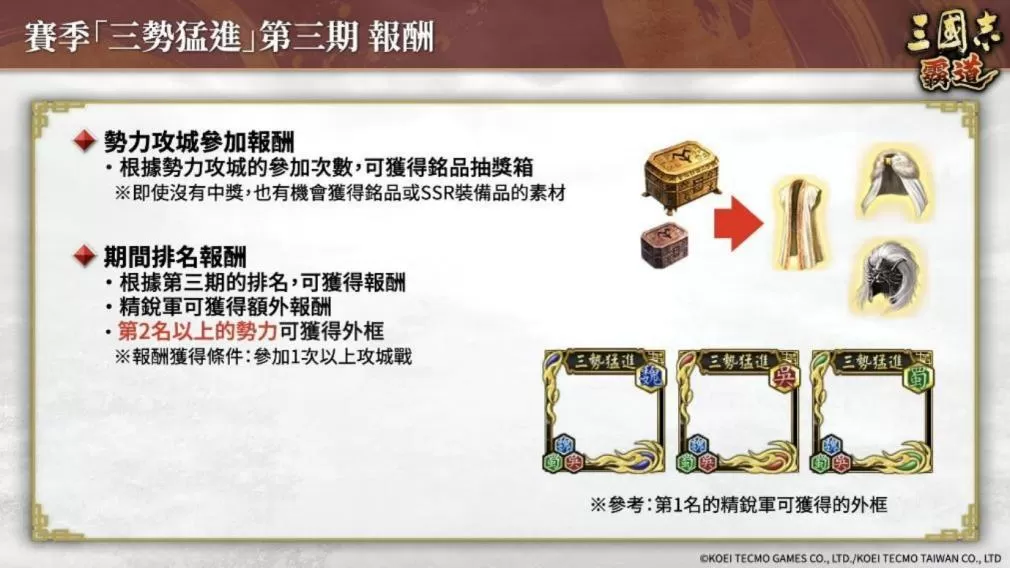 《三国志 霸道》赛季「三势猛进」第三期开幕!全新 LR 武将「沮授」、「蒙恬」于 8 月更新登场