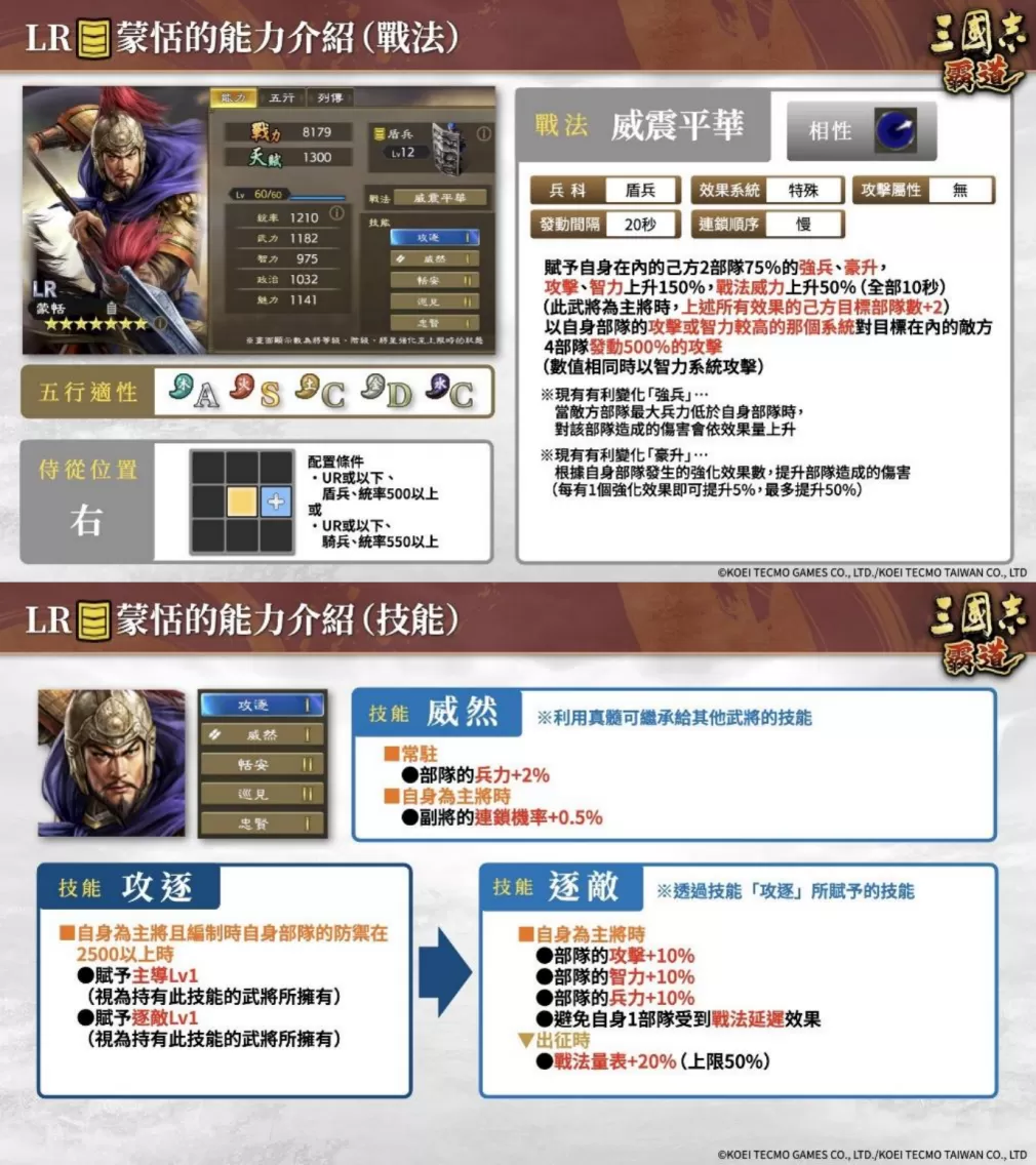 《三国志 霸道》赛季「三势猛进」第三期开幕!全新 LR 武将「沮授」、「蒙恬」于 8 月更新登场