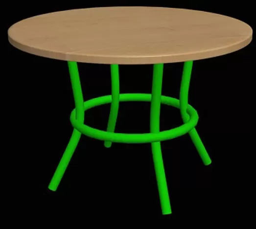 怎么在3dmax中制作圆形餐桌模型?
