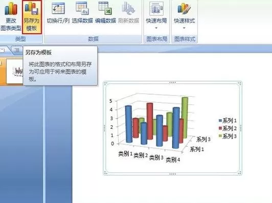 ppt2007如何把图表存保存为模版？把图表存保存为模版教程