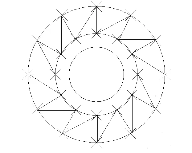 使用CAD制作出棘轮平面图的操作流程